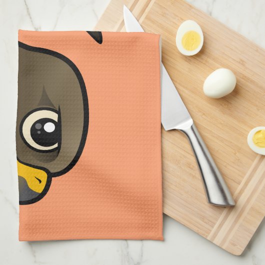 トビ キッチンタオル (四つ折り)