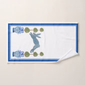 トピアリーカントリーフランスのバニーラビット ハンドタオル (ハンドタオル)