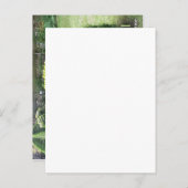 トピアリーガーデンカタツムリのメールかわいいおもしろいグリーン ポストカード (正面/裏面)