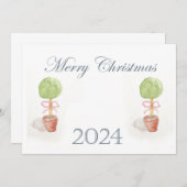 トピアリークリスマスカード ノートカード (正面/裏面)