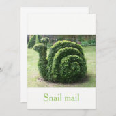 トピアリーグリーンガーデンカタツムリユニークメール予測できな (正面/裏面)