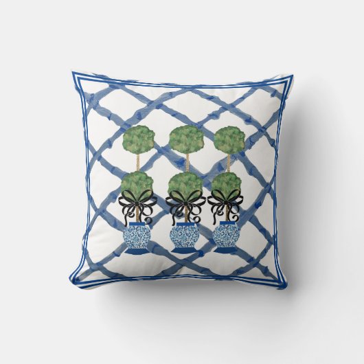 トピアリーチノイスリージンジャージャーブロー装飾用クッション クッション (正面)