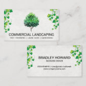 トピアリーツリー |のぶら下がったつる植物 名刺 (正面/裏面)