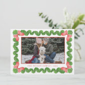 トピアリー名門私立校風のガーデンのクリスマスフォト シーズンカード (スタンド正面)