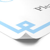 トピアリー名門私立校風のジンジャージャーブイビーベイビーシャワーウェルカム ポスター (角)