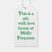 トピアリー板 ギフトタグ (裏面)