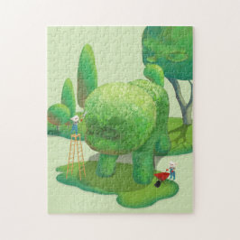 トピアリー犬 ジグソーパズル