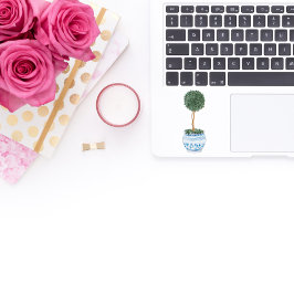 トピアリー独身のツリーChinoiserieビニールステッカー シール