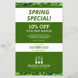 トピアリー トリオ ガーデナー ランドスケーピング 緑/白 チラシ