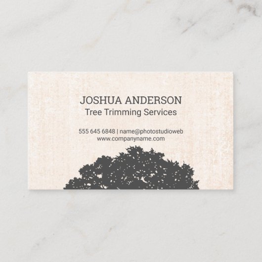 トピアリー | 造園 | ツリー上部 名刺 (裏面)