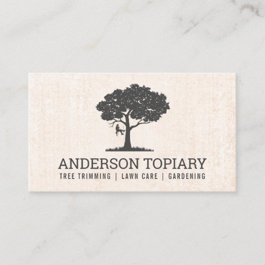 トピアリー | 造園 | ツリー上部 名刺 (正面)