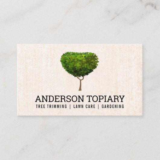 トピアリー | 造園 | 木 名刺 (正面)
