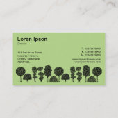 トピアリー-黒（緑） b8da89 名刺 (裏面)