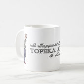 トピカ・アート・ギルド・マグを応援しています コーヒーマグカップ (正面左)