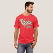 トピカ カンザス州 レトロ ヴィンテージ 70年代 レインボー Tシャツ (正面フル)