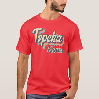 トピカ カンザス州 レトロ ヴィンテージ 70年代 レインボー Tシャツ