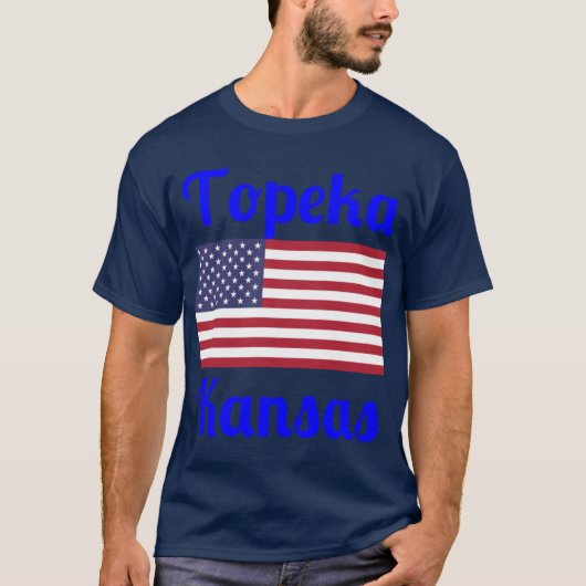 トピカ カンザス おしゃれ プリント2 Tシャツ (正面)
