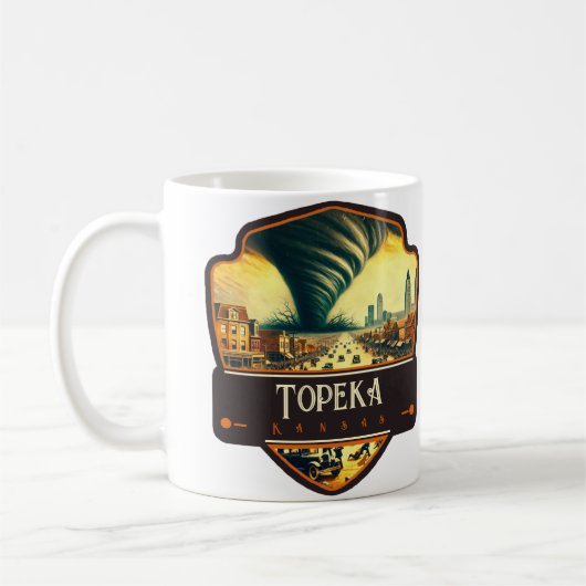 トピーカ, カンザス州 | ヴィンテージ コーヒーマグカップ (左)