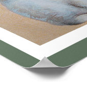 トファット付き白うさぎ ポスター (角)