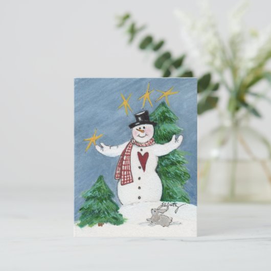 トファトの雪だるまはウェルカムクリスマスホリデーCと言う シーズンカード (スタンド正面)