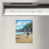 トフィノカナダサーファーオンビーチ旅行 マグネット (インサイチュ (食洗機))