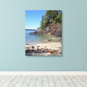 トフィノBC単離ビーチ キャンバスプリント (インサイチュ (ウッドフロア))