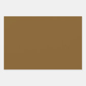 トフィーのク無地のランチ色 |クラシック |エレガント | ラッピングペーパーシート (正面3)