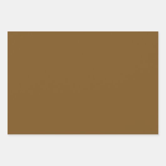 トフィーのク無地のランチ色 |クラシック |エレガント | ラッピングペーパーシート (正面3)