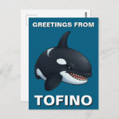 トフィーノ・オルカ氏の挨拶 ポストカード (正面/裏面)