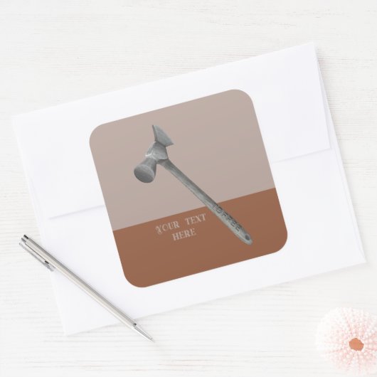 トフィーハンマーイラストレーション スクエアシール (封筒)