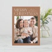 トフィーモダンメリークリスマスフォト シーズンカード (スタンド正面)
