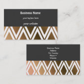 トフィー・ブラウンとホワイト・ダイヤモンド 名刺 (正面/裏面)