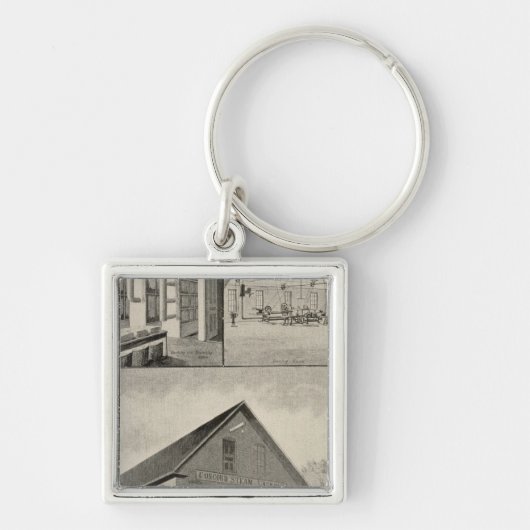 トフズランドリー，コンコード， NH キーホルダー (正面)