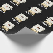 トフーおもしろいフプンダークBG ラッピングペーパー (角)