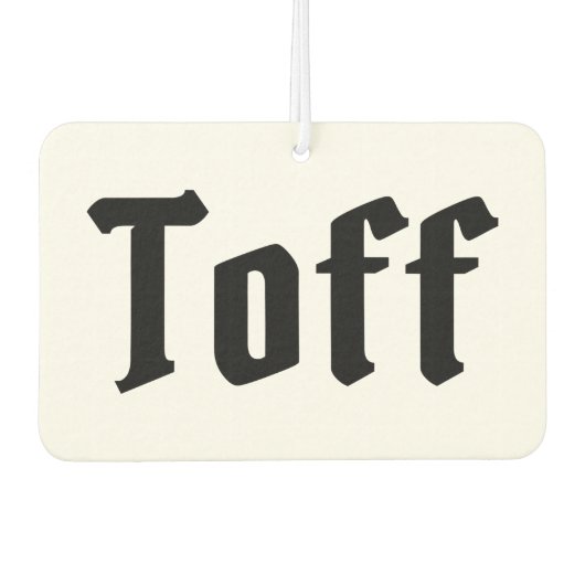 トフ カーエアーフレッシュナー (正面)