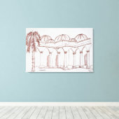 トプカピパレス |トルコ，イスタンブール キャンバスプリント (インサイチュ (ウッドフロア))