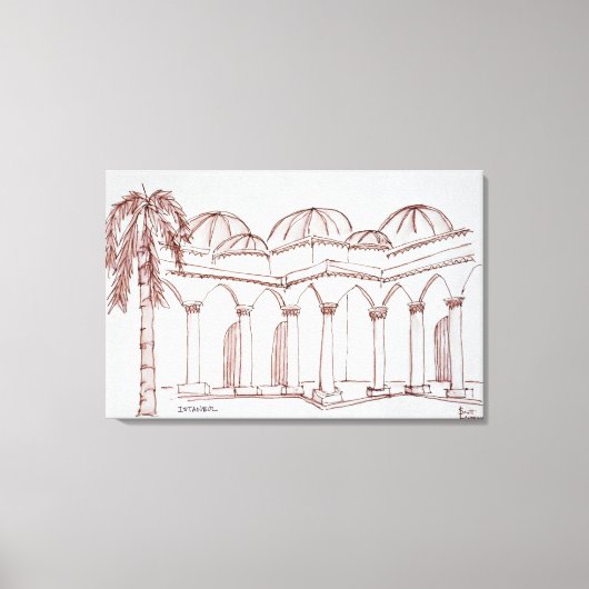 トプカピパレス |トルコ，イスタンブール キャンバスプリント (正面)