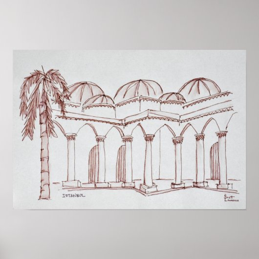 トプカピパレス |トルコ,イスタンブール ポスター (正面)