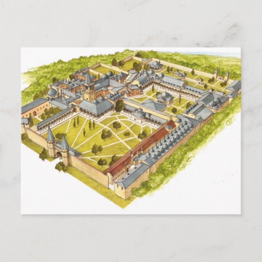 トプカピ宮。イスタンブル・ターキー。空中表示 ポストカード (正面)