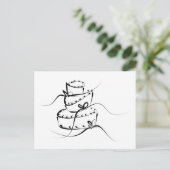 トプシー結婚ターヴィのケーキ ポストカード (スタンド正面)