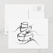 トプシー結婚ターヴィのケーキ ポストカード (正面/裏面)