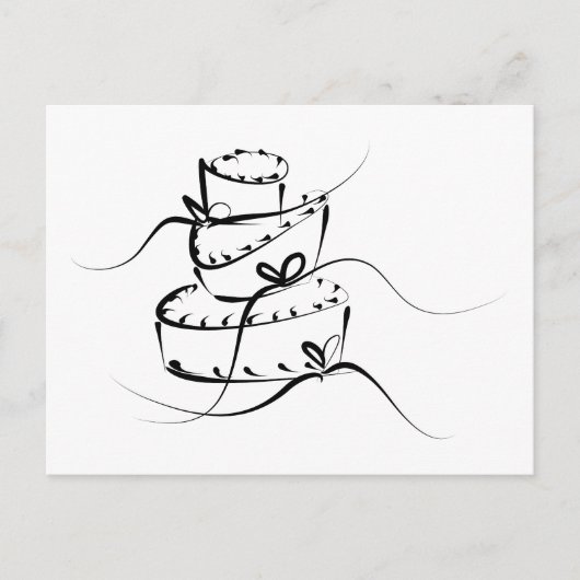 トプシー結婚ターヴィのケーキ ポストカード (正面)