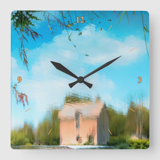 トプシー・ターヴィ スクエア壁時計 (正面)