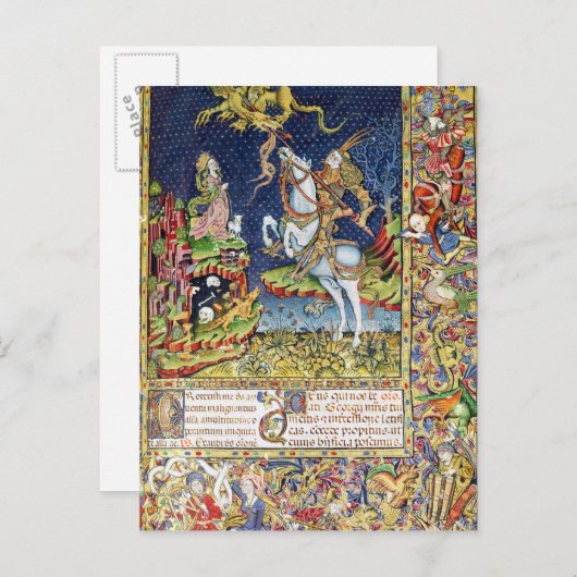 トプスコの聖ジョージのミッサル ポストカード (正面/裏面)