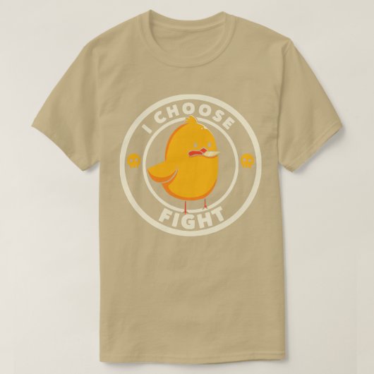 トベフォンセカおもしろいが鳥と戦う Tシャツ (デザイン正面)