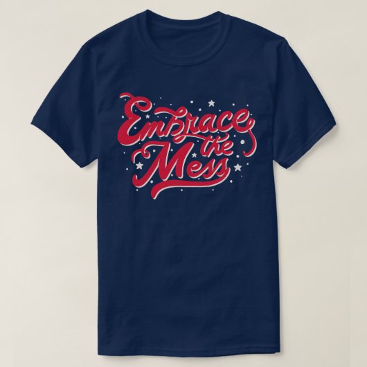 トベフォンセカによる混乱を受け入れる Tシャツ (デザイン正面)