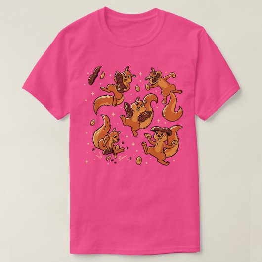 トベフォンセカのピーナッツかわいいリス Tシャツ (デザイン正面)