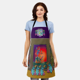 トペカアートギルドギャラリーオールオーバープリントエプロン エプロン