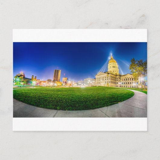 トペカカンザスのスカイライン ポストカード (正面)