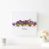 トペカカンザスカイライン スクエア壁時計 (ホーム)